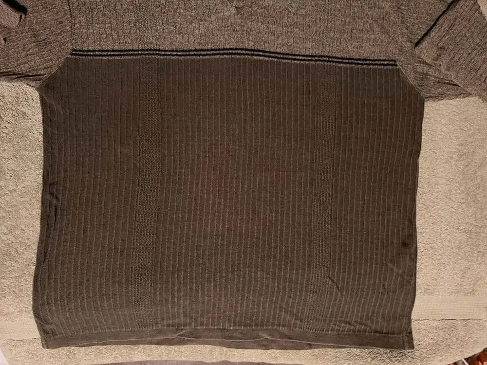 Claiborne Ribbed Knit Polo Shirt Size XL Green Silk Blend